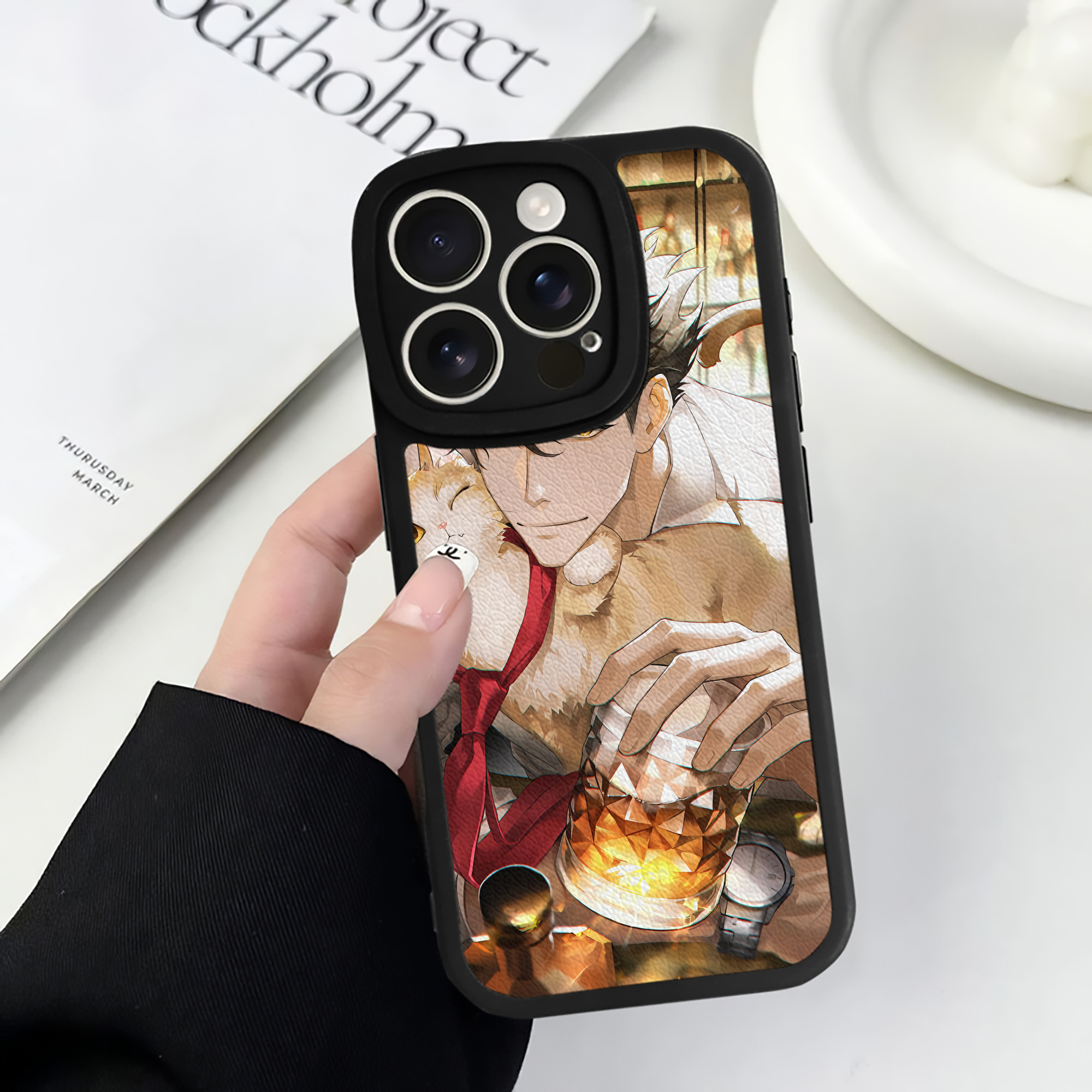 （画像用） ハイキュー!! Haikyu!! 【iPhone 16シリーズ対応】シリコンスマホケース（レザー調） 材質：シリコン